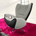 Fauteuil design Tom Tissu jaune moutarde / Gris marron - Gris / Noir