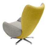 Poltrona di design Tom Tessuto - Grigio / Giallo senape