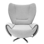 Fauteuil pivotant Tom Tissu jaune moutarde - Gris clair