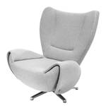 Fauteuil pivotant Tom Tissu jaune moutarde - Gris clair