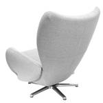 Fauteuil pivotant Tom Tissu jaune moutarde - Gris clair