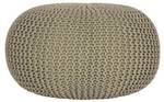 Pouf Knitted Grün - Textil - 70 x 35 x 70 cm