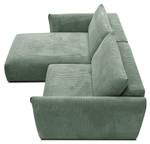 3-Sitzer Ecksofa Tauer Mint - Ecke davorstehend links