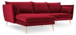 Ecksofa AGATE 4 Sitzplätze Rot