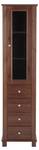 Armoire haute RETRO HC45 1D4D Marron - Bois manufacturé - Matière plastique - 45 x 180 x 36 cm