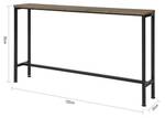 Table Console FSB19-N Marron - Hauteur : 65 cm