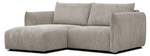 3-Sitzer Ecksofa Tauer Taupe - Ecke davorstehend links