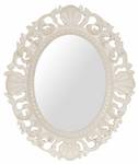 Miroir Ovale - Baroque Blanc