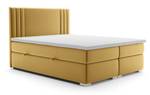 Boxspringbett MORI Gelb - Breite: 180 cm - H3