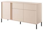 Commode DAST COD154 3D2D Beige - Bois manufacturé - Matière plastique - 154 x 82 x 40 cm