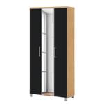 Dielenschrank Alavere II Anthrazit / Eiche Bianco