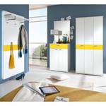 Armoire de vestibule Bolton II Blanc / Jaune soleil