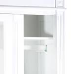 Armoire de vestibule Carlone Pin massif Blanc - Blanc