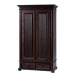 Armoire de vestibule Friedrich II Bois massif Teinté dans un style colonial, 2 portes