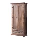 Armoire de vestibule Kennet I Tilleul partiellement massif - Brossé / Cérusé