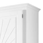 Armoire de vestibule Lyon Pin massif - Lasure blanche