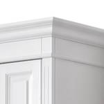 Armoire de vestibule Nolan III Pin noueux massif - Lasure blanche