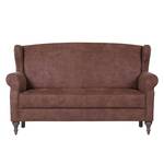 Canapé Cosimo I (3 places) Microfibre marron - Gris