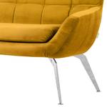 Diningsofa Narita (2-Sitzer) Webstoff / Metall - Honig