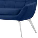 Diningsofa Narita (2-Sitzer) Webstoff / Metall - Marineblau