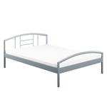 Tweepersoonsbed Allouez zilverkleurig frame