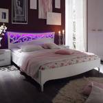 Tweepersoonsbed Ambrosia hoogglans wit - 160 x 200cm - Met verlichting