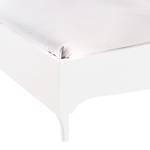 Tweepersoonsbed Ambrosia hoogglans wit - 160 x 200cm - Met verlichting