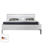 Doppelbett Amsterdam II Silber - 180 x 200cm - Mit Beleuchtung
