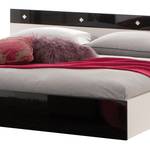 Bed Beauvais zwart - alpinewit - 140 x 190cm