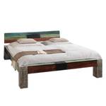 Lit double Goa I Manguier / Acacia massif - Multicolore