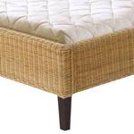 Doppelbett Osby Rattan - Beige - 140 x 200cm