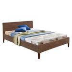 Doppelbett Osby Rattan - Braun - 140 x 200cm