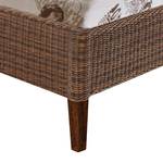 Doppelbett Osby Rattan - Braun - 140 x 200cm