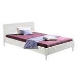 Tweepersoonsbed Osby rotan - Wit - 140 x 200cm