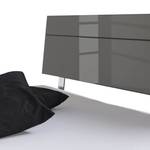 Doppelbett Perleto Hochglanz - Hochglanz Schwarz - 140 x 200cm