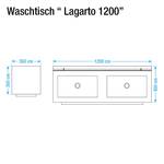 Doppelwaschtisch Libato Weiß - 120 cm