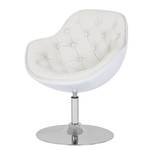 Fauteuil pivotant Apia Blanc - Cuir synthétique Veli : Blanc I