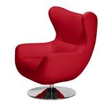 Fauteuil pivotant Burns Tissu - Rouge