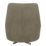 Fauteuil pivotant Chafford Tissu - Taupe