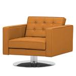 Fauteuil pivotant Chelsea Cuir véritable Cuir véritable Gad : Cognac I