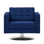 Draaifauteuil Chelsea geweven stof Stof Ramira: Blauw