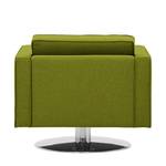 Draaifauteuil Chelsea geweven stof Stof Ramira: Limegroen