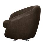 Fauteuil pivotant Marvin Aspect vieux cuir - Marron foncé