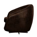 Fauteuil pivotant Marvin Aspect vieux cuir mocca