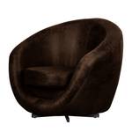 Fauteuil pivotant Marvin Aspect vieux cuir mocca