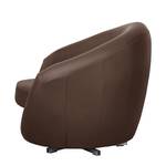 Fauteuil pivotant Marvin Imitation cuir - Marron