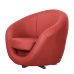 Fauteuil pivotant Marvin Imitation cuir - Rouge