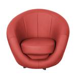 Draaifauteuil Marvin kunstleer - Rood