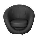 Fauteuil pivotant Marvin Imitation cuir - Noir