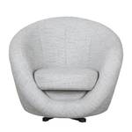 Draaifauteuil Marvin structuurstof - Zilver